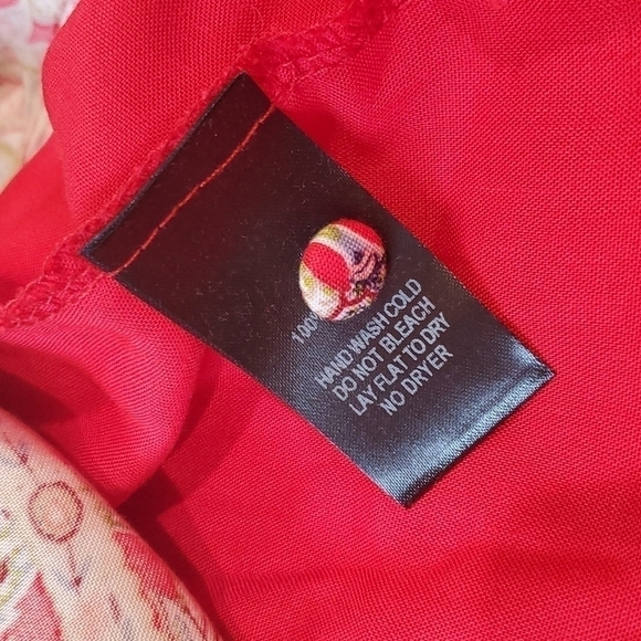 Lulus  Major Red Print Swing mini Dress sz M - Picture 11 of 12